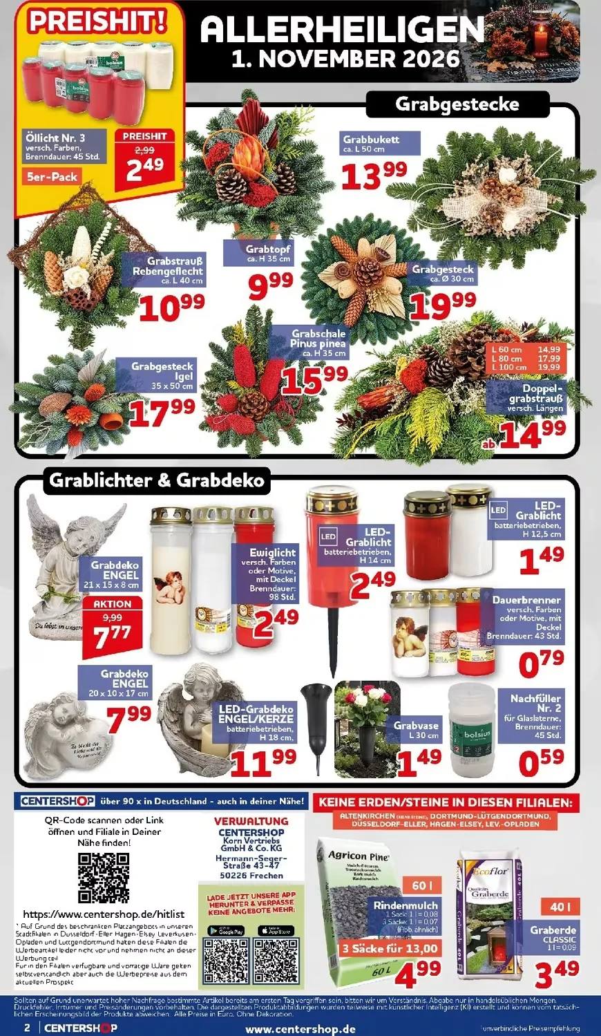 Centershop Prospekt ab 26.10.2026 Aktuelle ab Montag