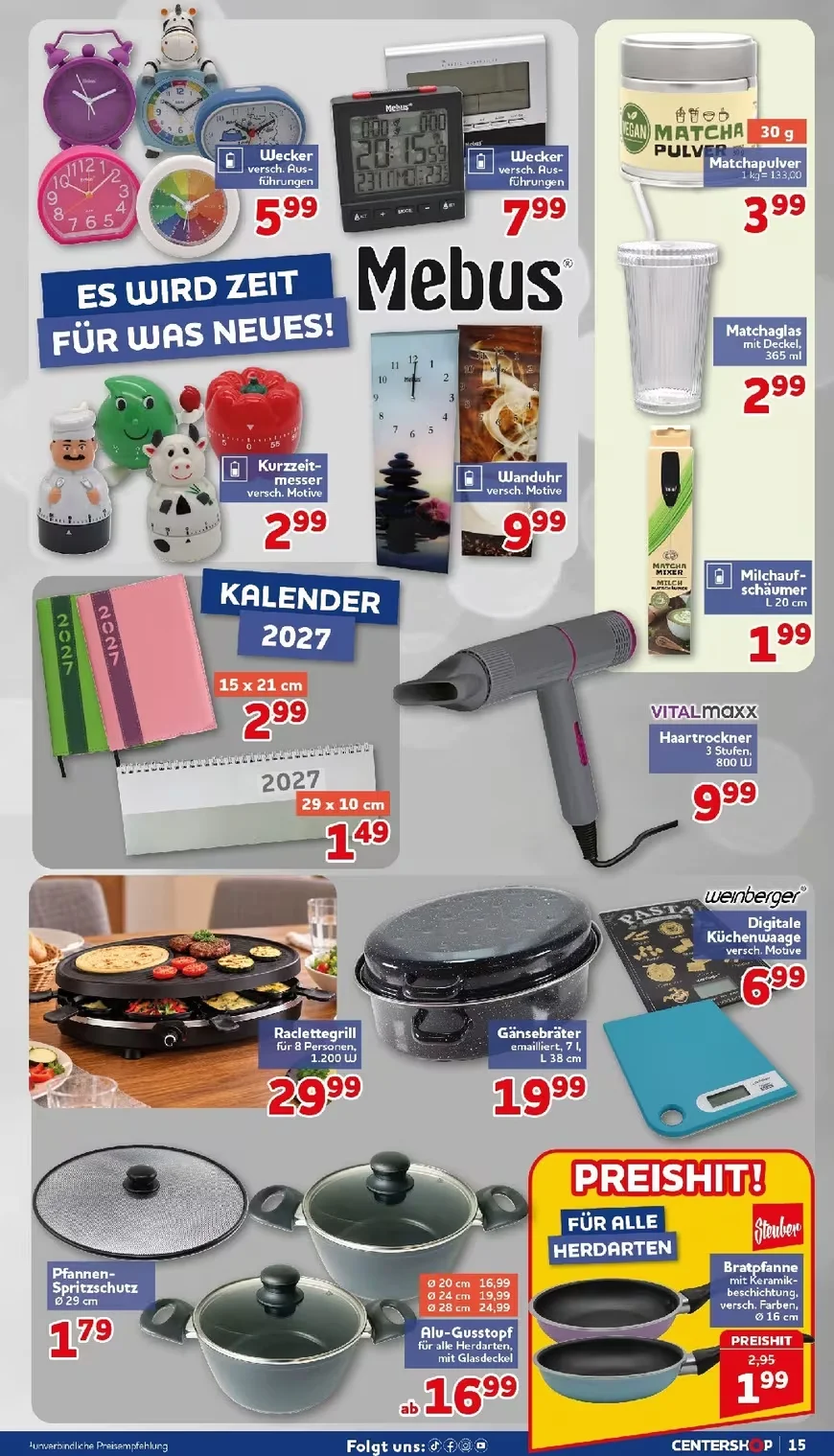 Centershop Prospekt ab 26.10.2026 Aktuelle ab Montag