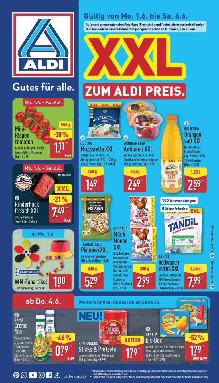 Aldi Nord Prospekt ab 01.06.2026