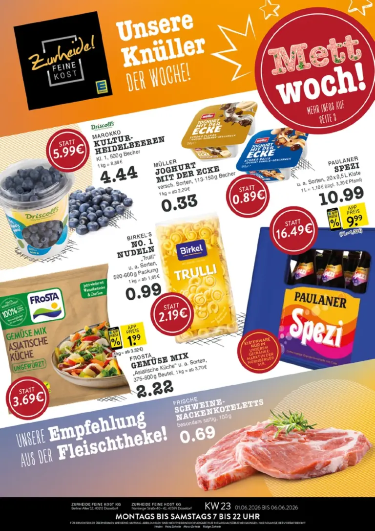 Edeka Zurheide Prospekt ab 01.06.2026