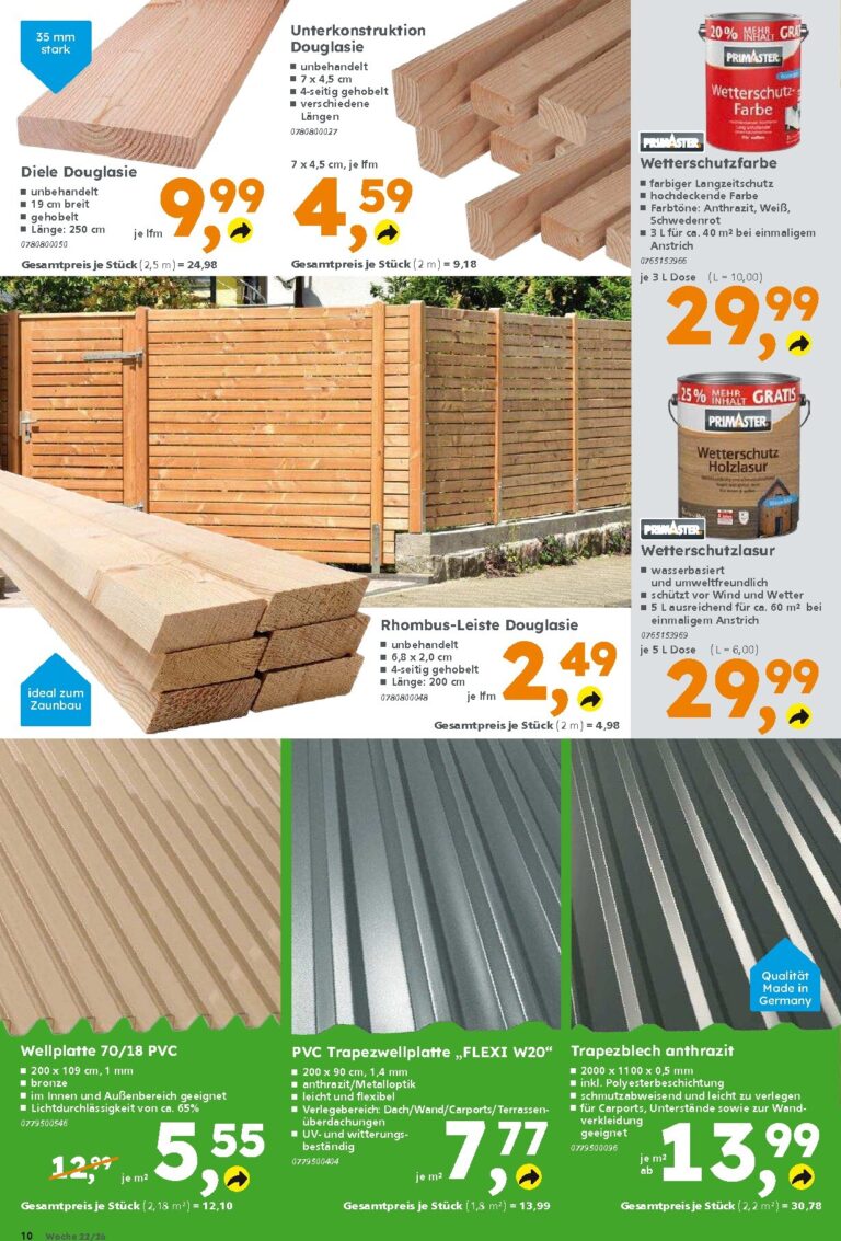 Globus Baumarkt Prospekt ab 25.05.2026