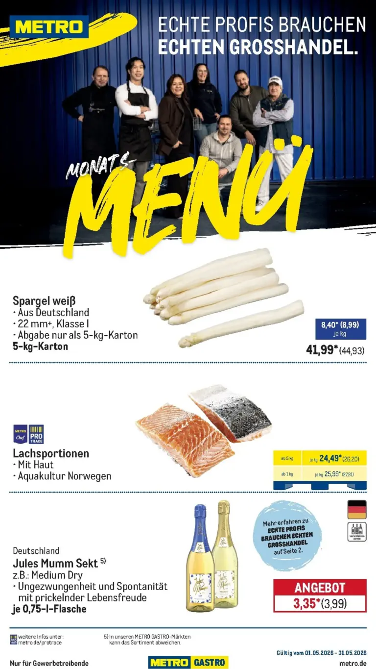 METRO Prospekt ab 01.05.2026