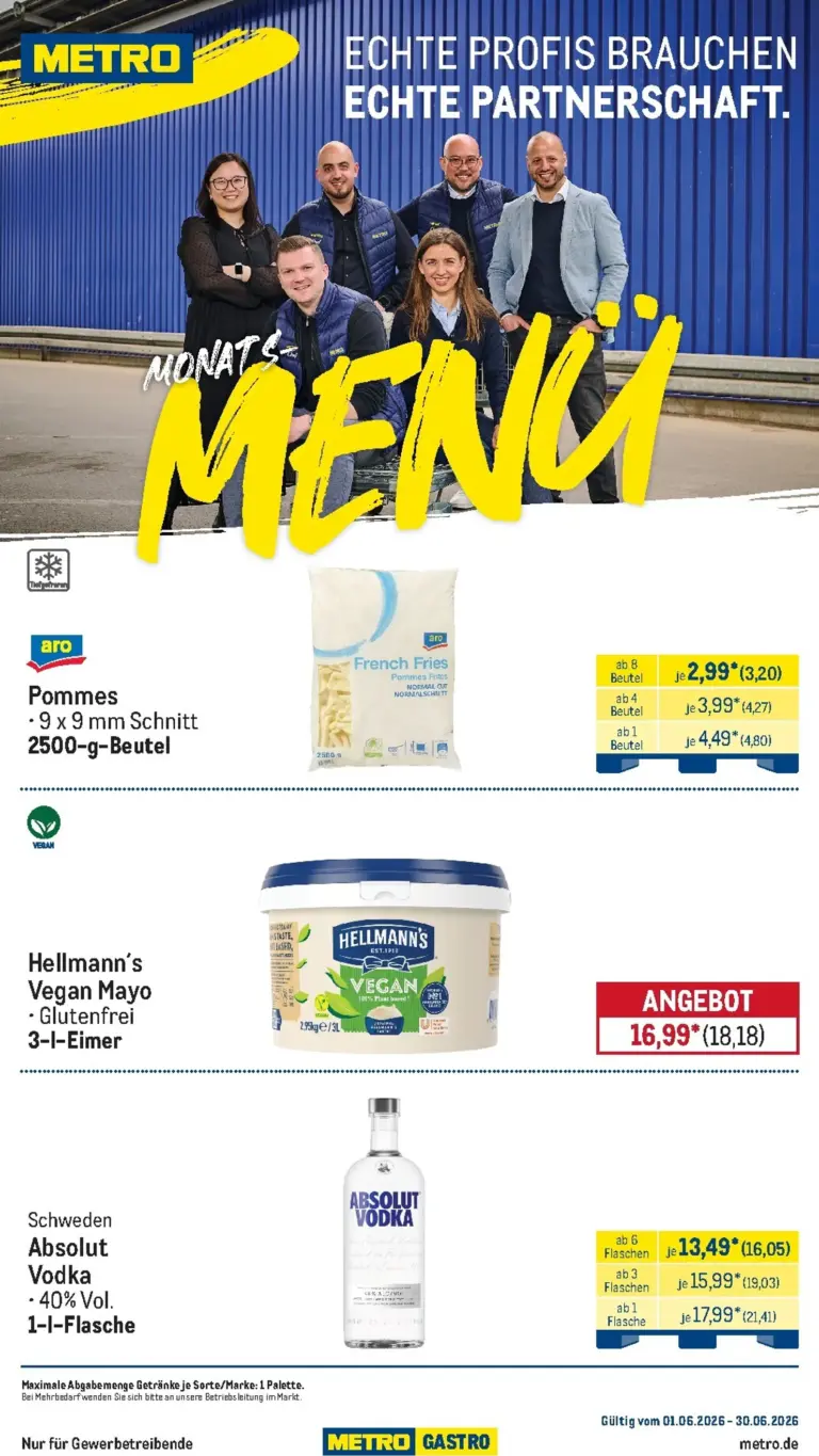 METRO Prospekt ab 01.06.2026