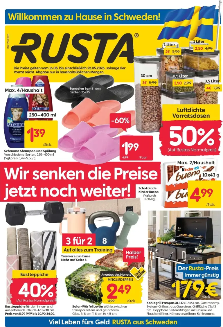 Rusta Prospekt ab 16.05.2026