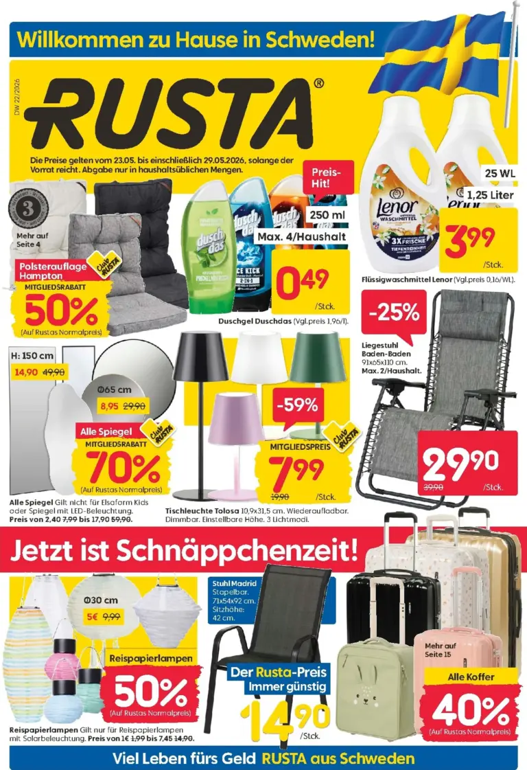 Rusta Prospekt ab 23.05.2026