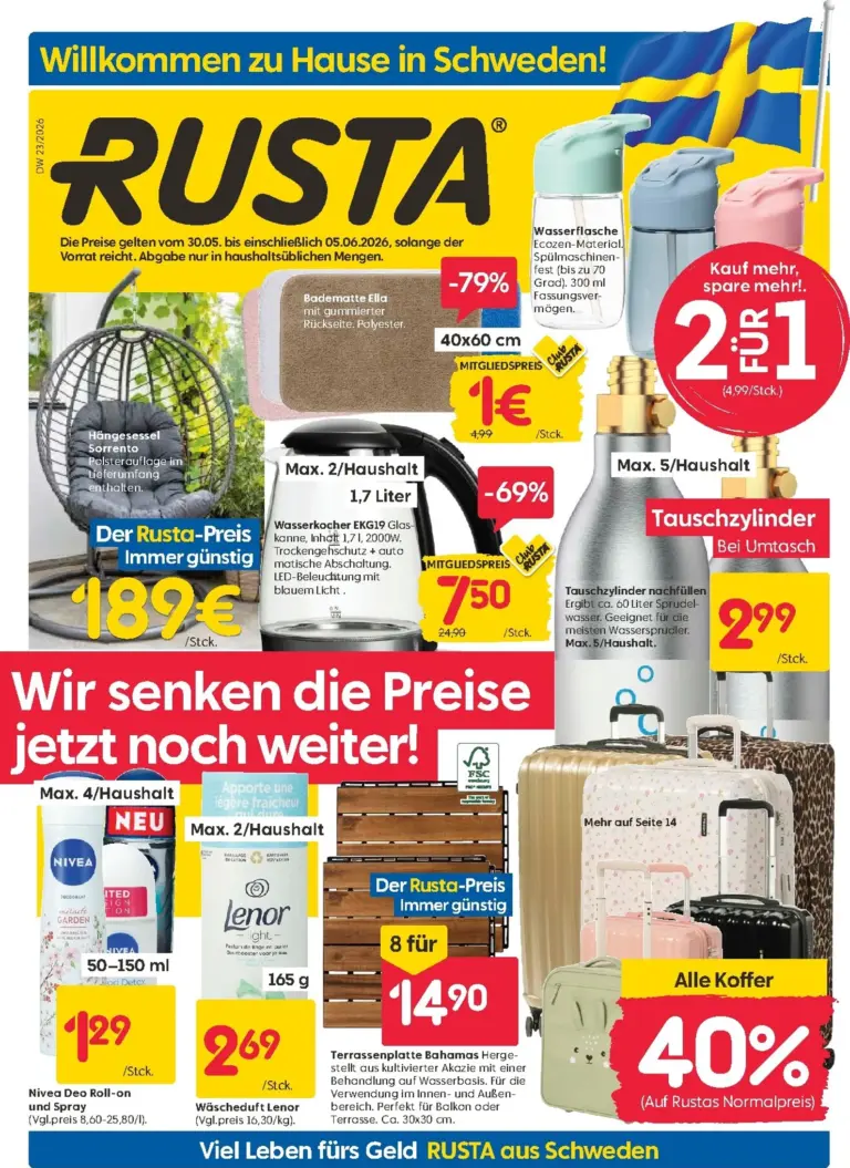 Rusta Prospekt ab 30.05.2026