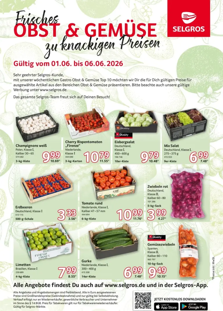 Selgros Prospekt ab 01.06.2026