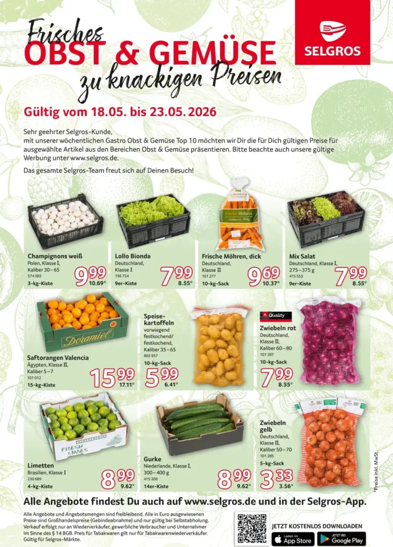 Selgros Prospekt ab 18.05.2026