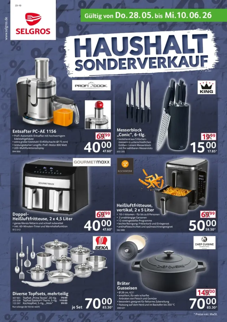 Selgros Prospekt ab 28.05.2026