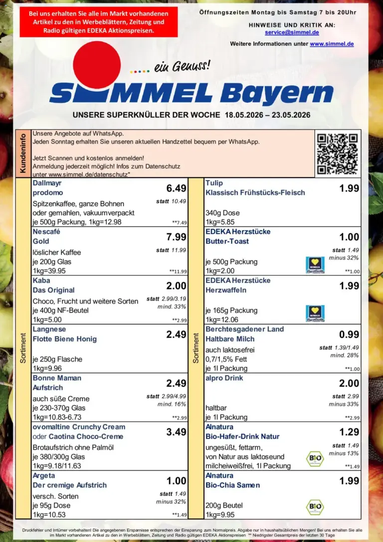 Simmel Prospekt ab 18.05.2026