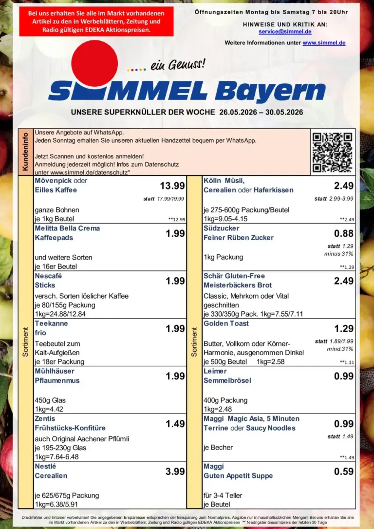 Simmel Prospekt ab 26.05.2026