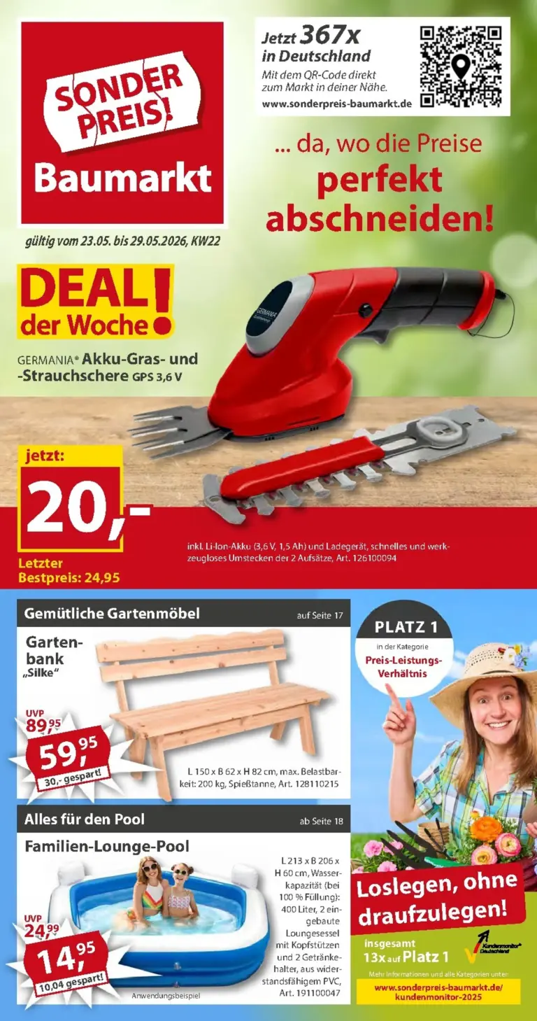 Sonderpreis Baumarkt Prospekt ab 23.05.2026