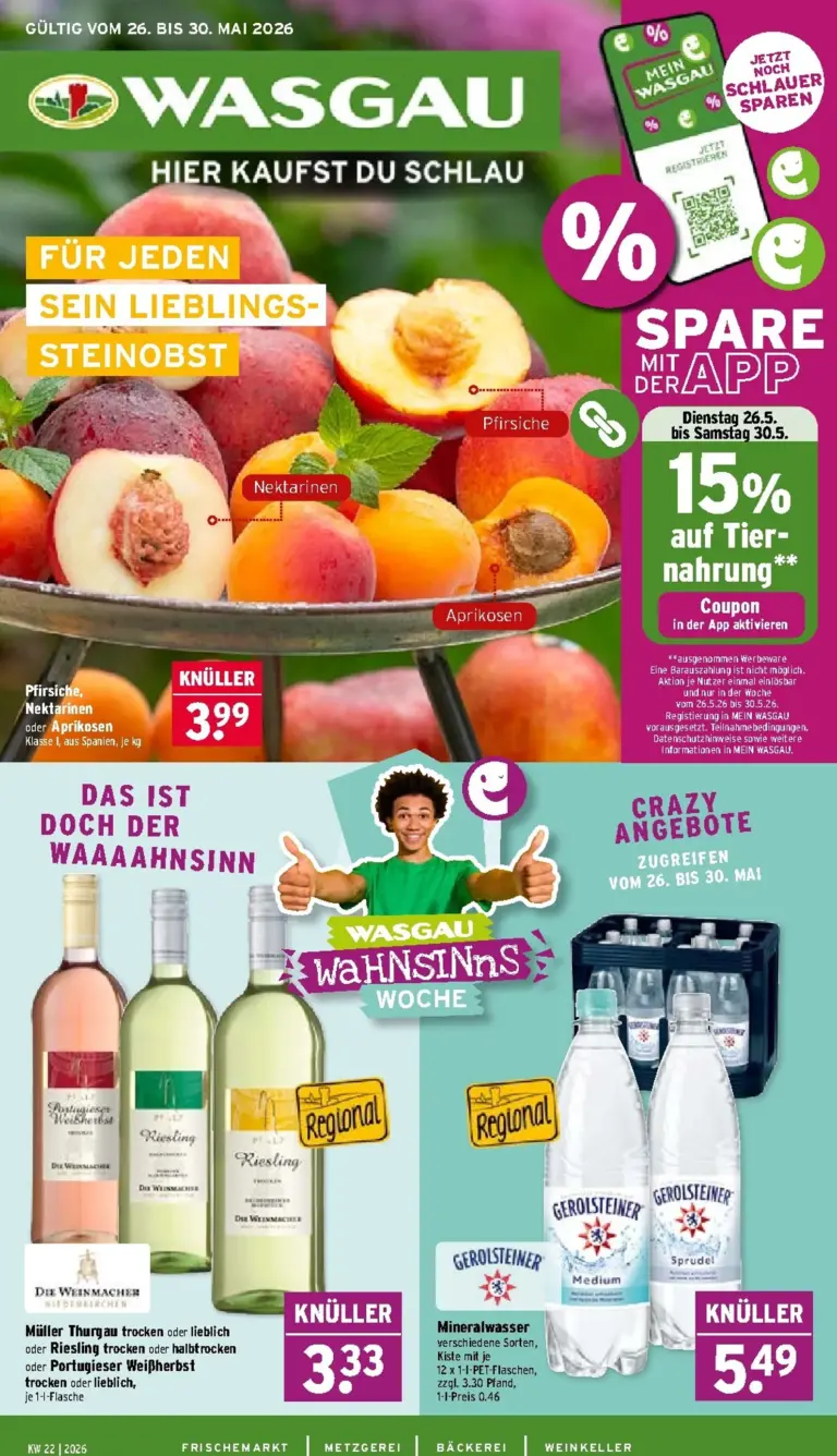 Wasgau Prospekt ab 26.05.2026