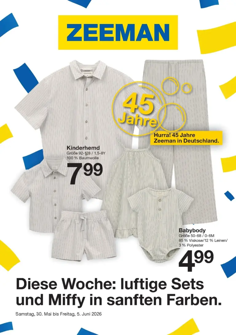 Zeeman Prospekt ab 30.05.2026