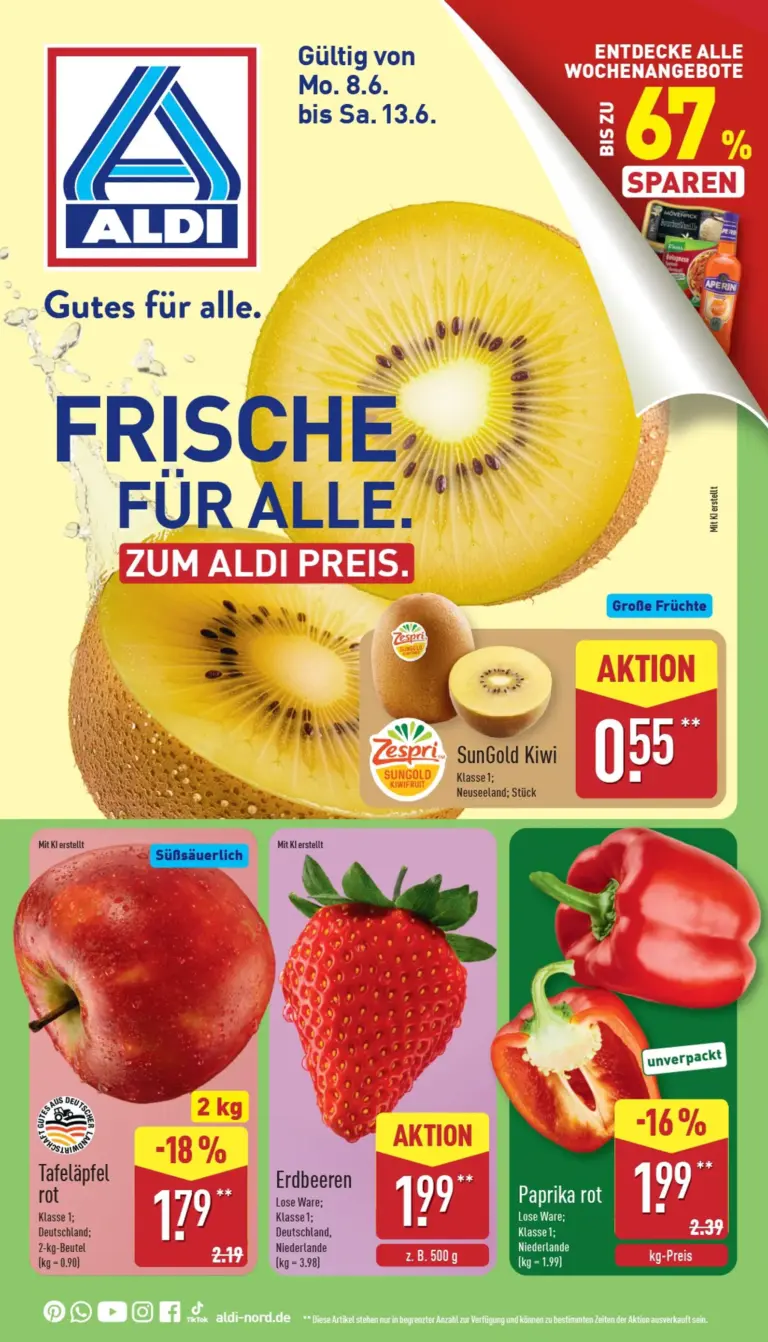 Aldi Nord Prospekt ab 08.06.2026