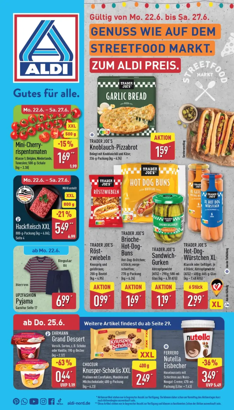 Aldi Nord Prospekt ab 22.06.2026