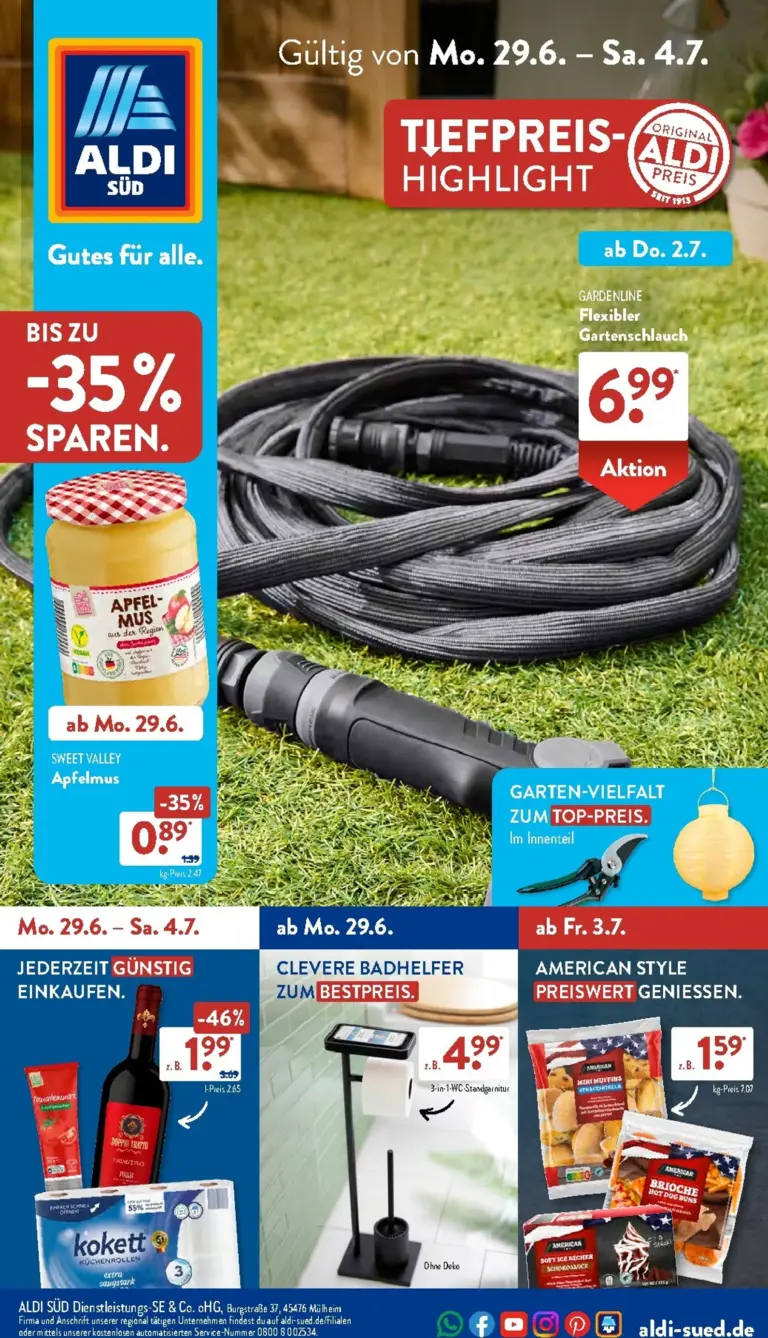 Aldi Süd Prospekt ab 29.06.2026