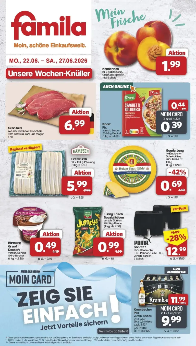 Famila Nordwest Prospekt ab 22.06.2026