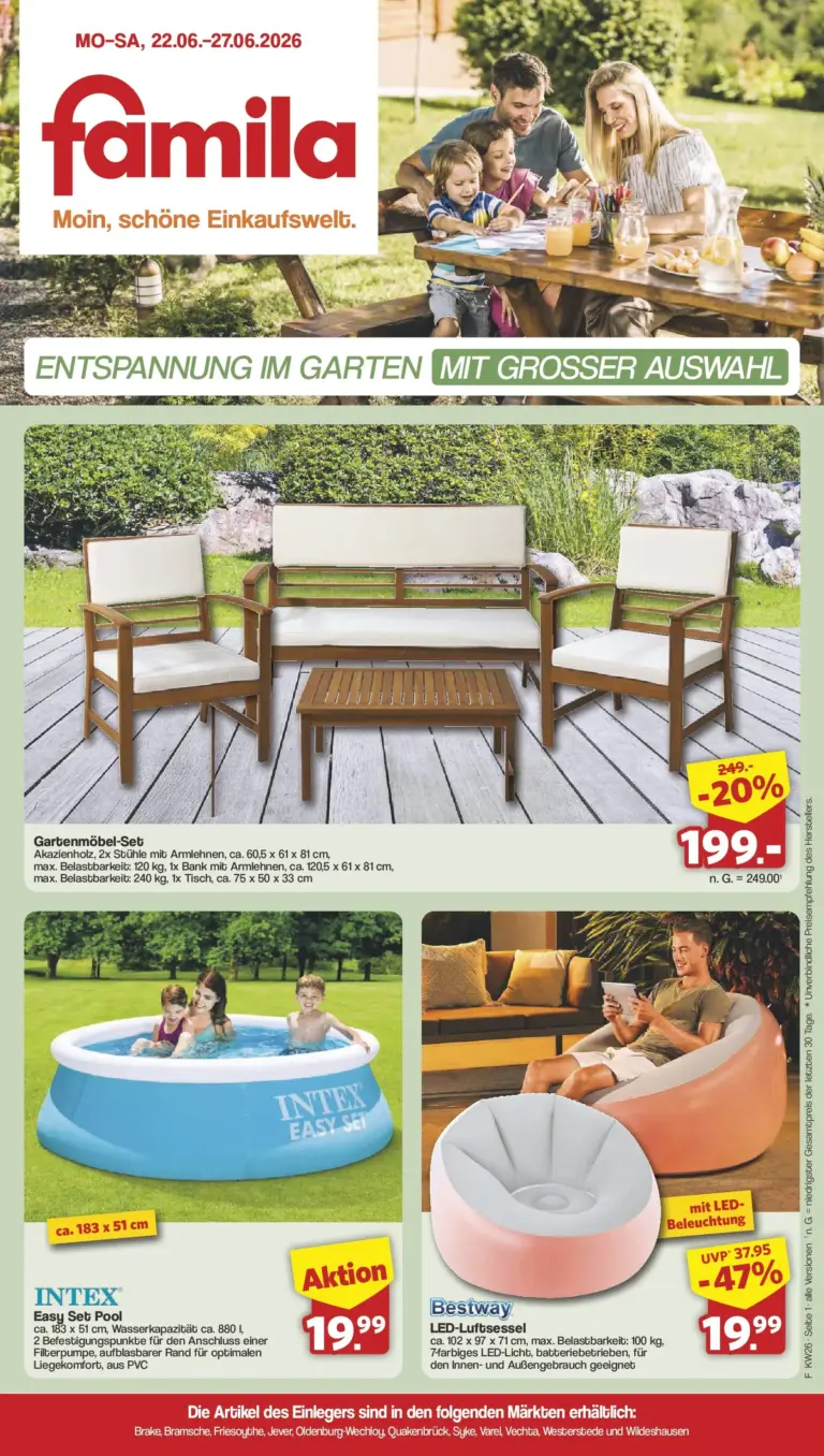 Famila Nordwest Prospekt ab 22.06.2026