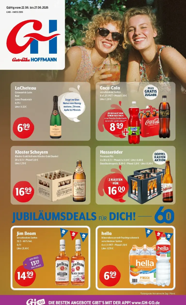 Getränke Hoffmann Prospekt ab 22.06.2026