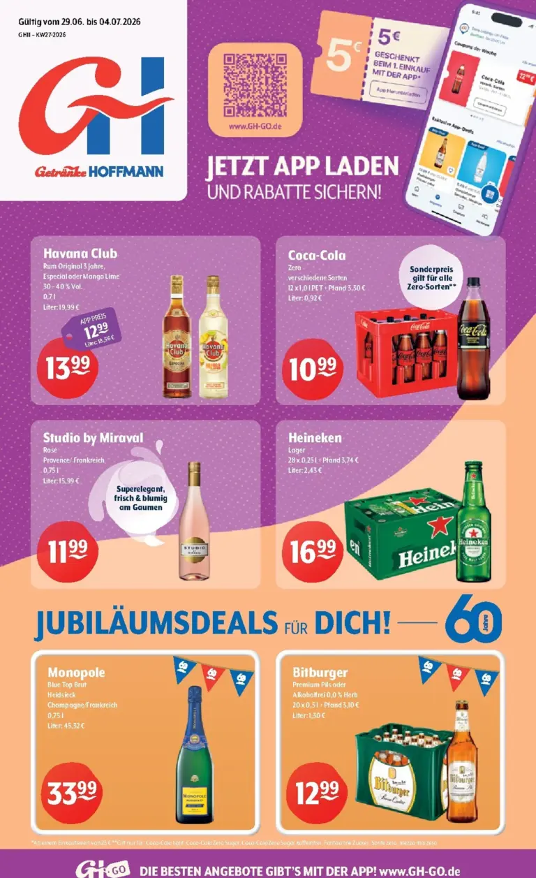Getränke Hoffmann Prospekt ab 29.06.2026