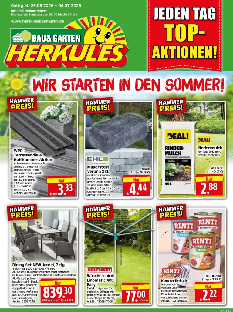 Herkules Prospekt ab 29.06.2026