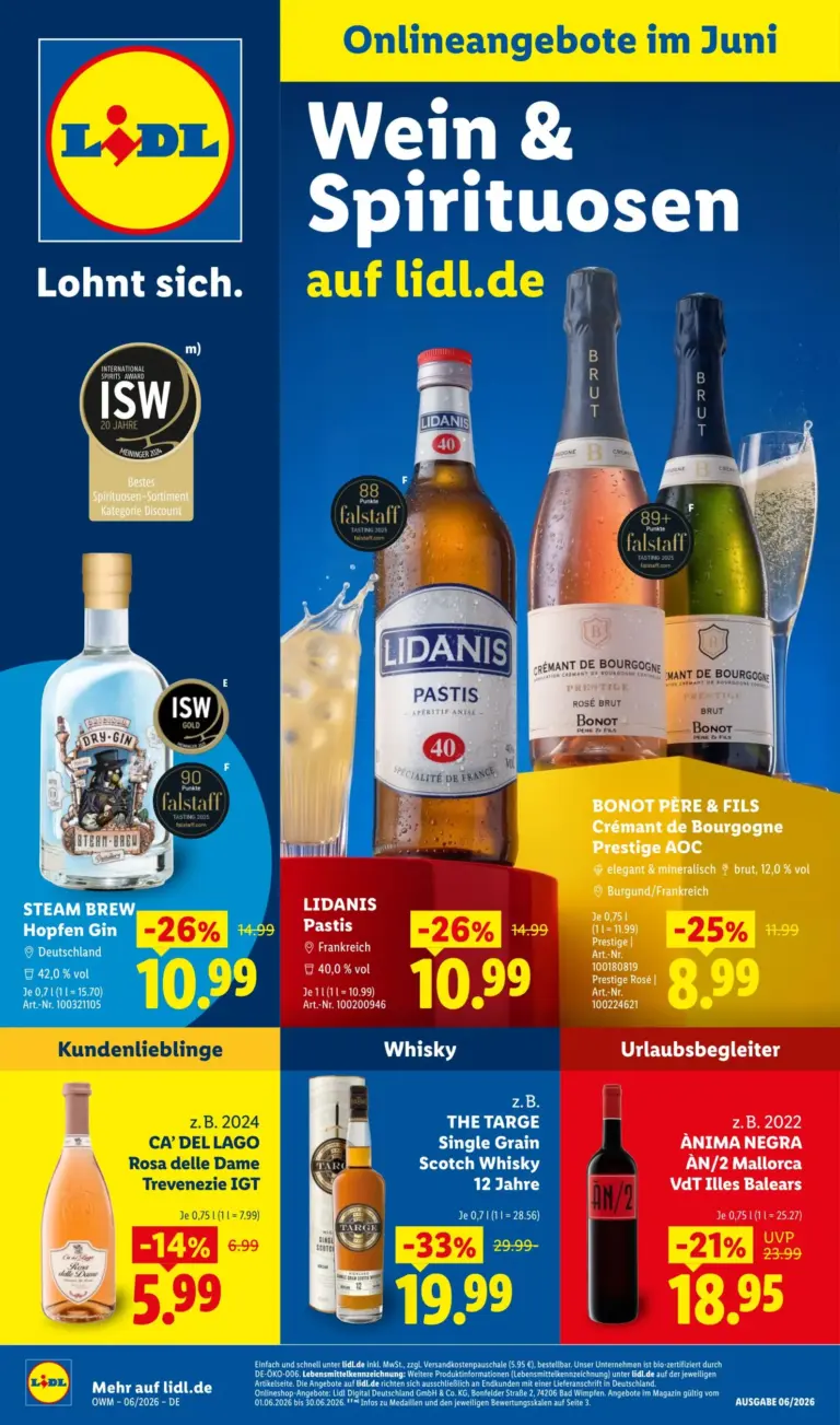 LIDL Prospekt ab 01.06.2026