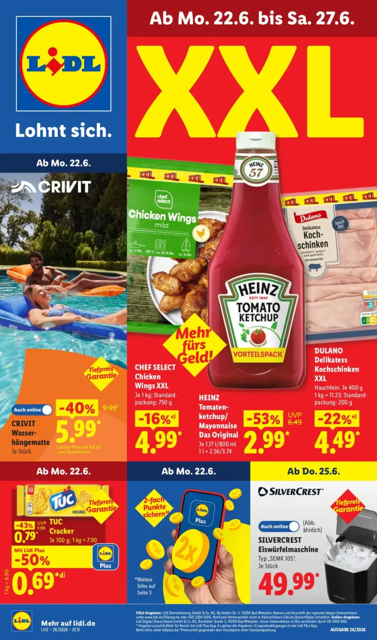 LIDL Prospekt ab 22.06.2026