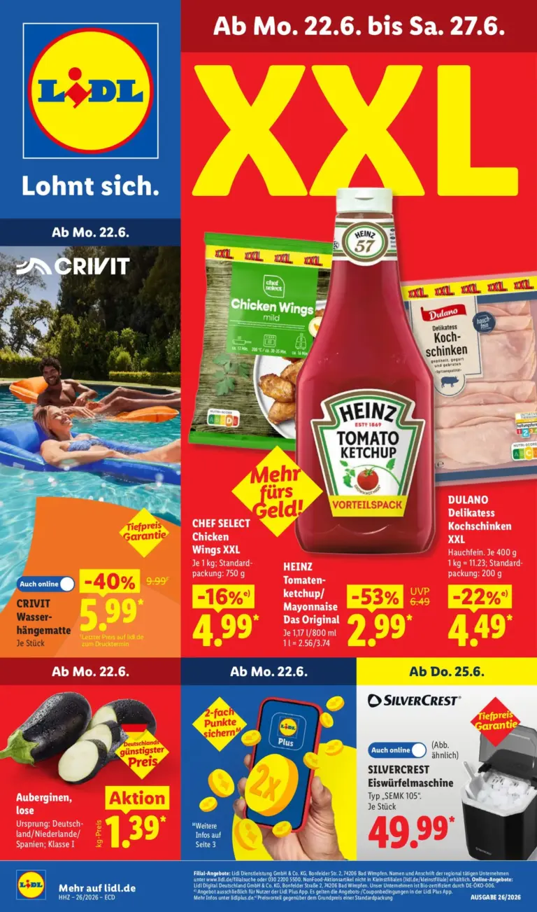 LIDL Prospekt ab 22.06.2026