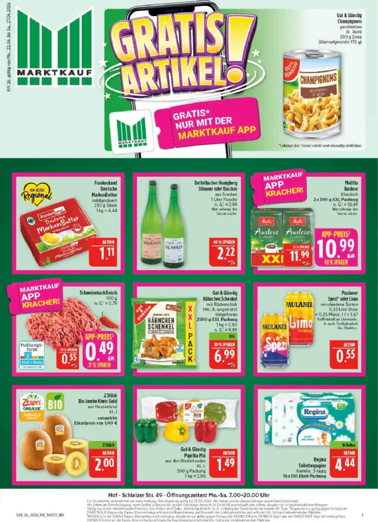 Marktkauf Prospekt ab 22.06.2026