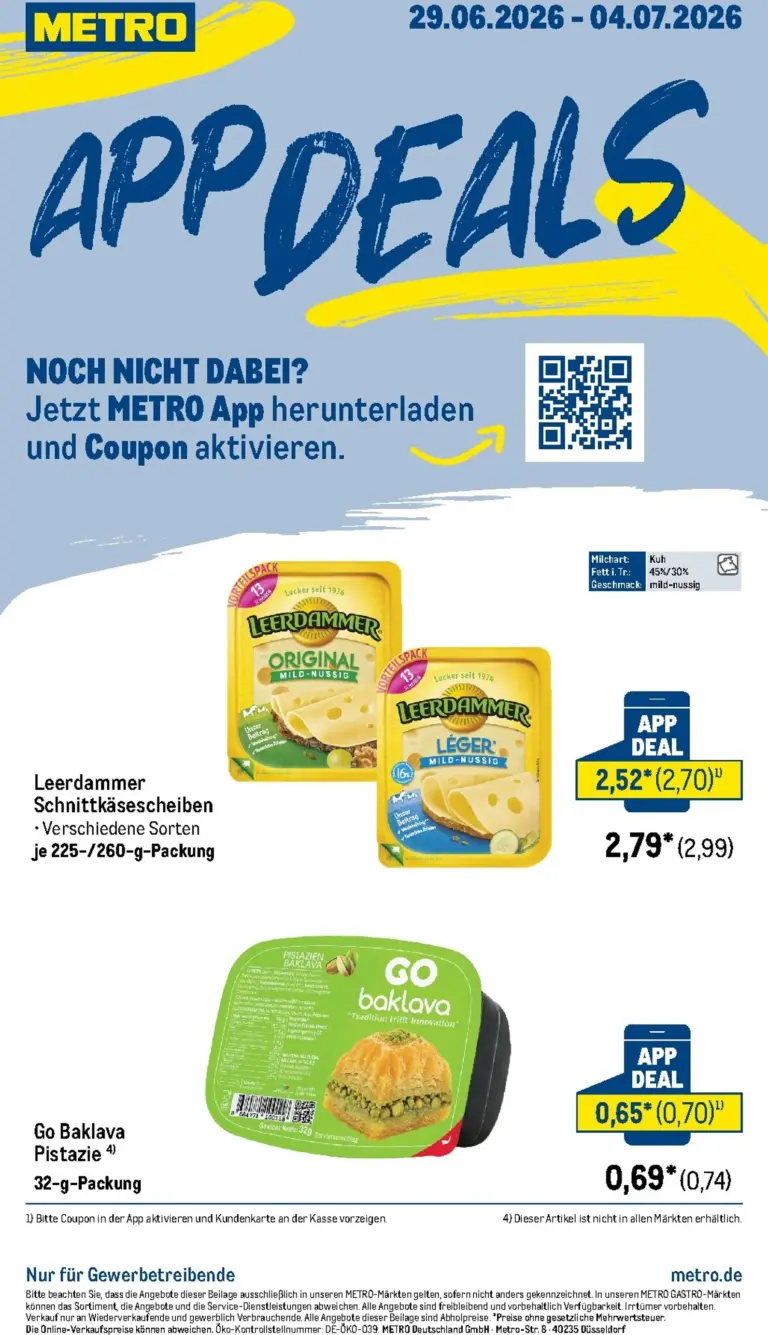 METRO Prospekt ab 29.06.2026