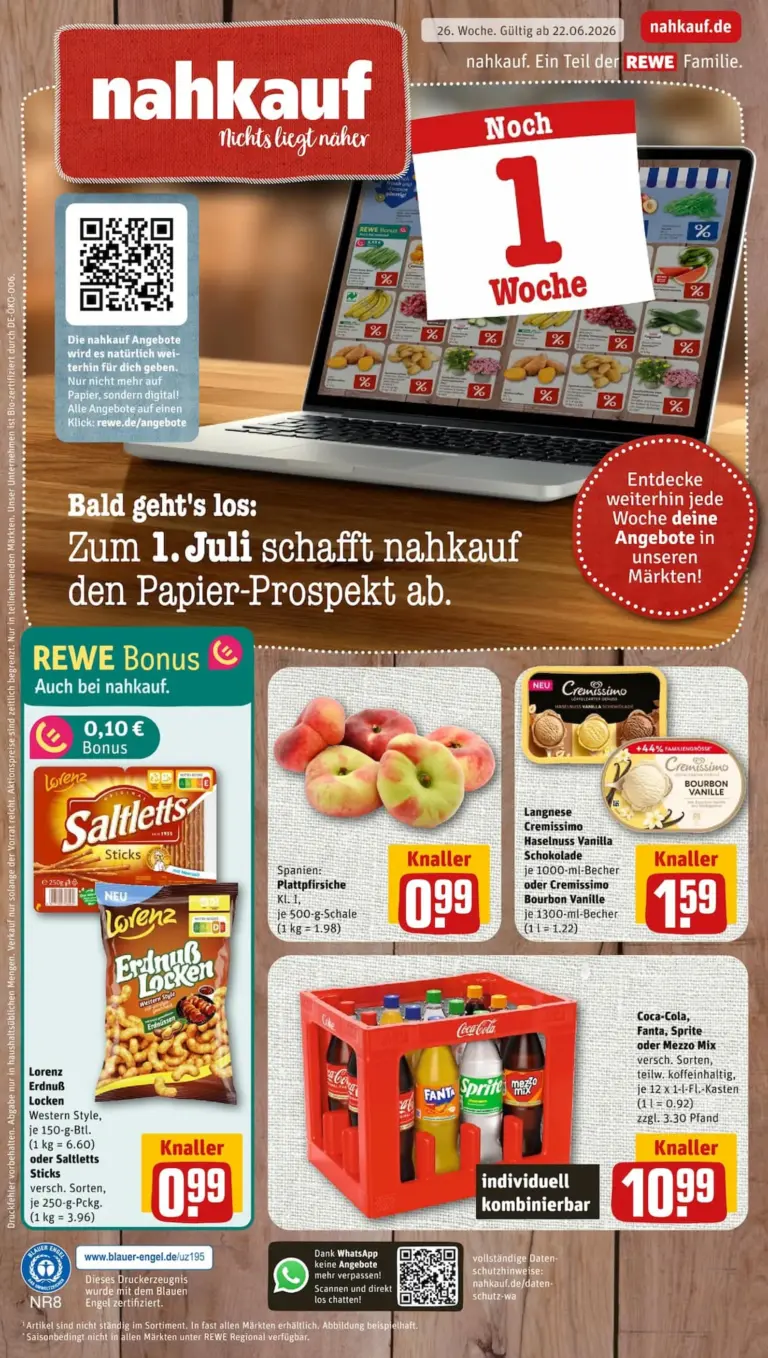 nahkauf Prospekt ab 22.06.2026