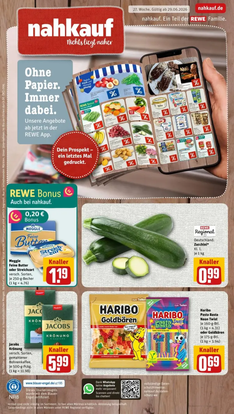 nahkauf Prospekt ab 29.06.2026