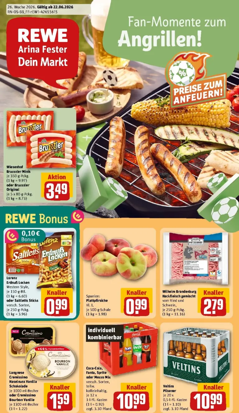 REWE Prospekt ab 22.06.2026