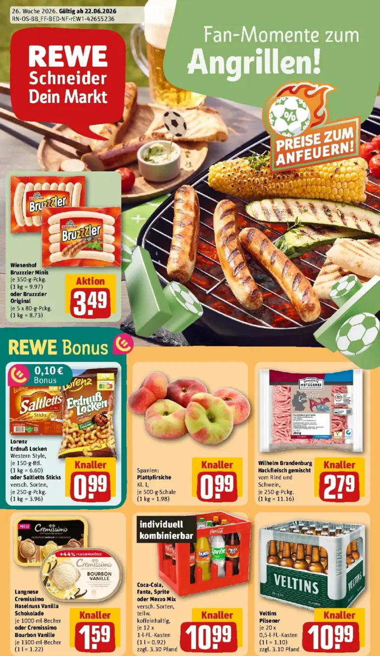 REWE Prospekt ab 22.06.2026