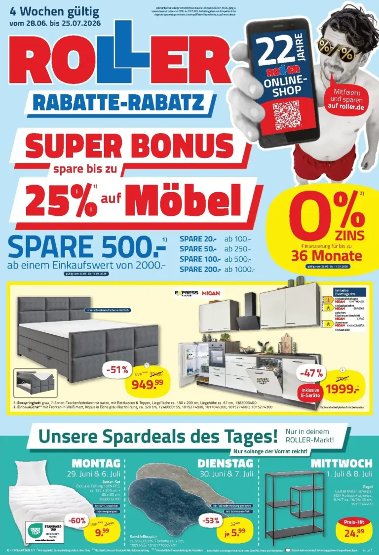 Roller Prospekt ab 28.06.2026