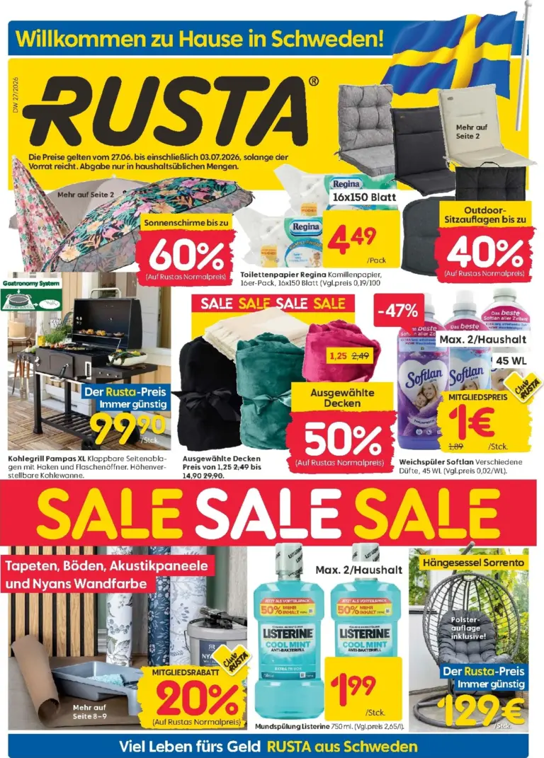 Rusta Prospekt ab 27.06.2026