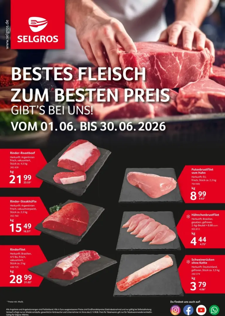 Selgros Prospekt ab 01.06.2026