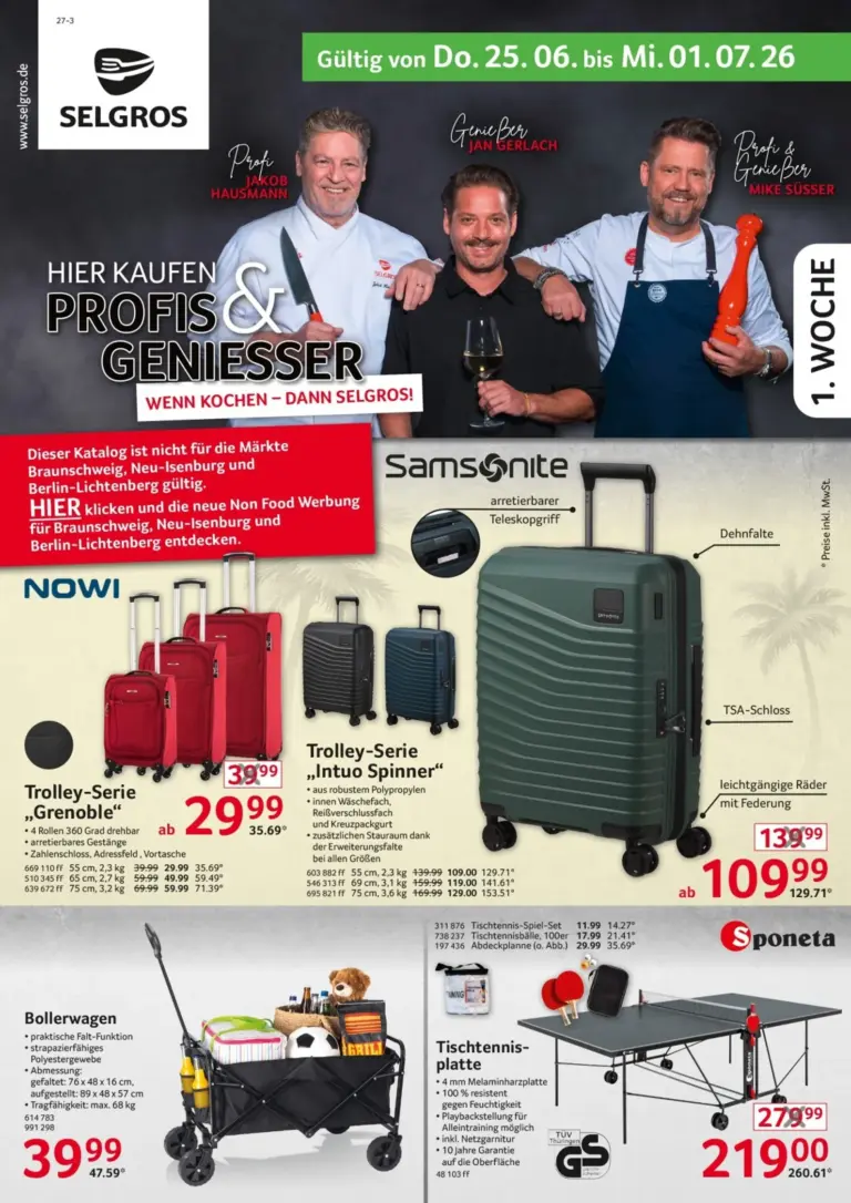 Selgros Prospekt ab 25.06.2026