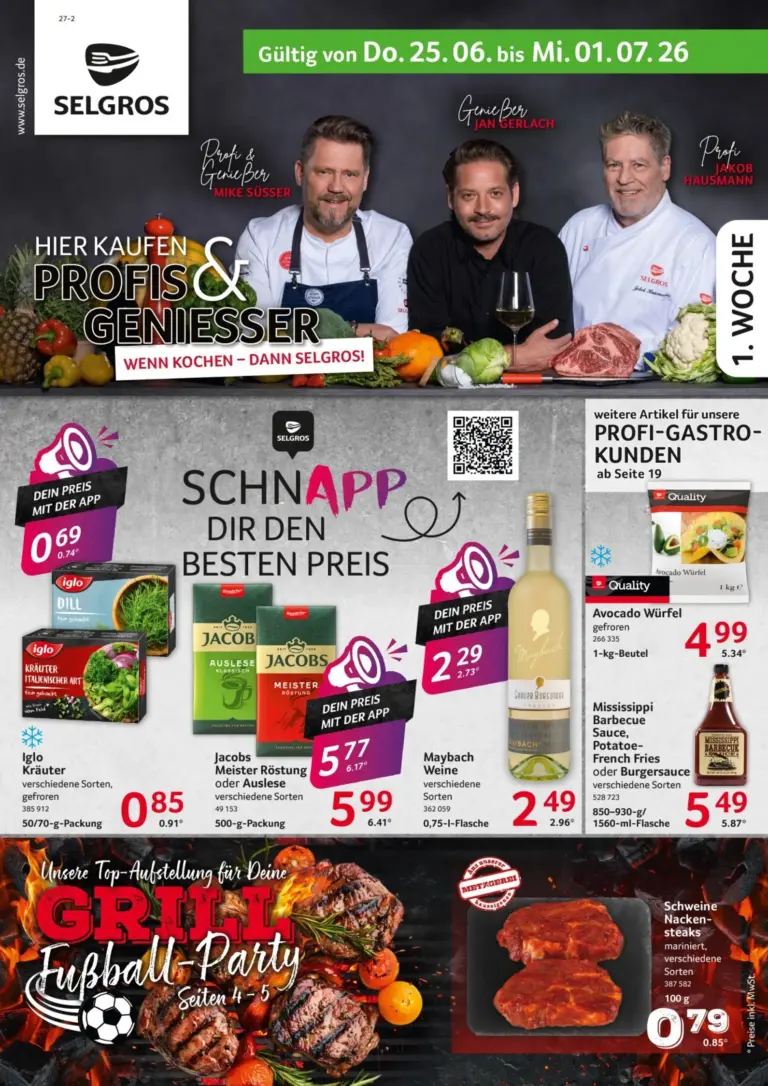 Selgros Prospekt ab 25.06.2026