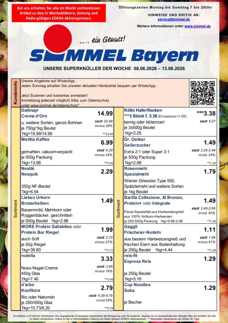 Simmel Prospekt ab 08.06.2026