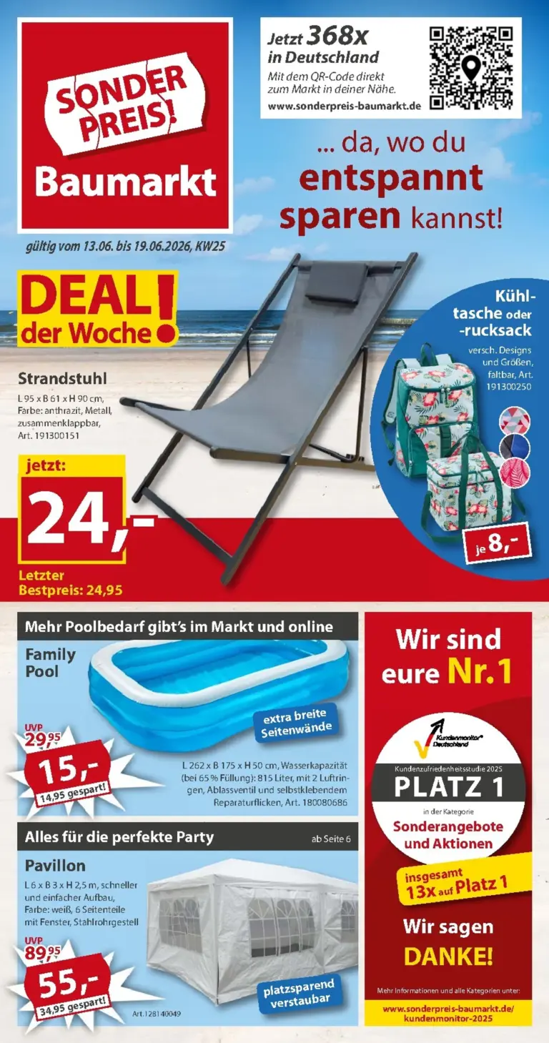 Sonderpreis Baumarkt Prospekt ab 13.06.2026