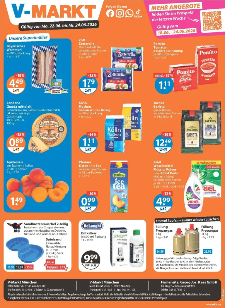 V-Markt Prospekt ab 22.06.2026