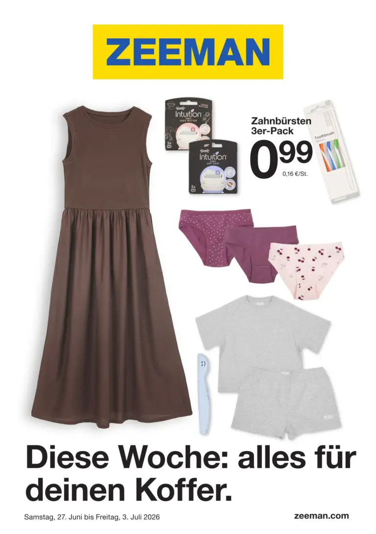 Zeeman Prospekt ab 27.06.2026