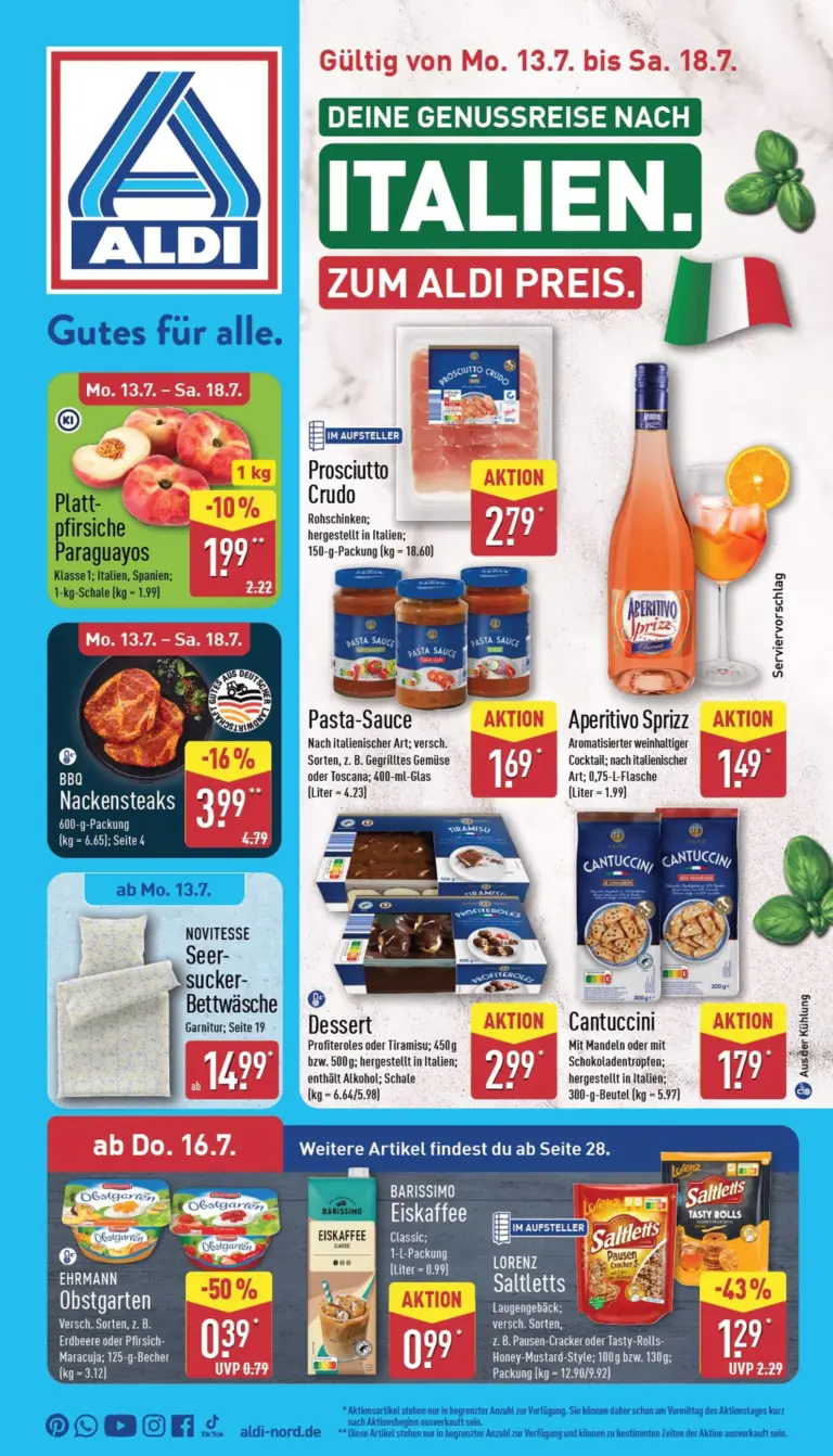 Aldi Nord Prospekt ab 13.07.2026