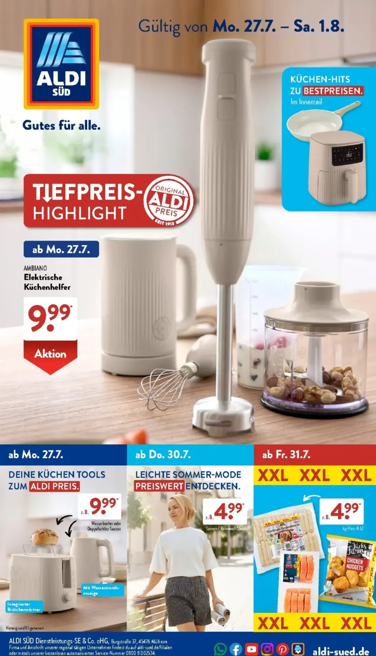 Aldi Süd Prospekt ab 27.07.2026
