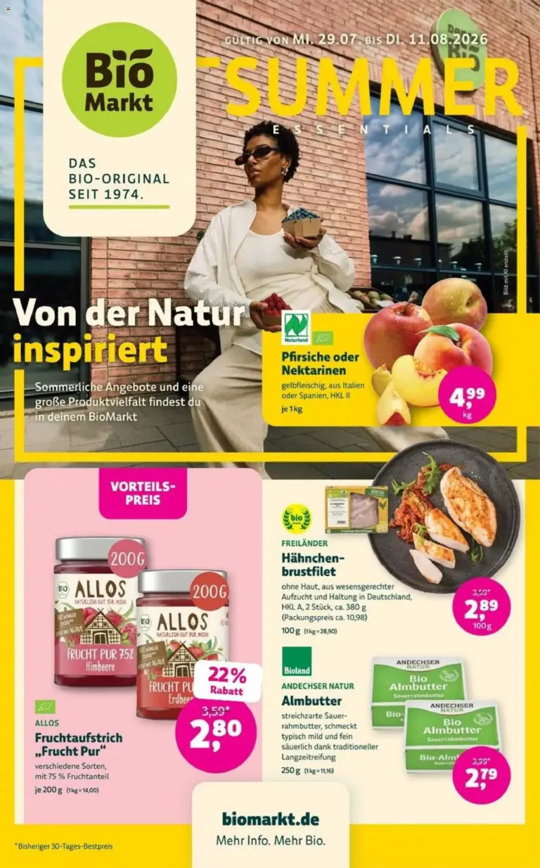 Biomarkt Prospekt ab 29.07.2026