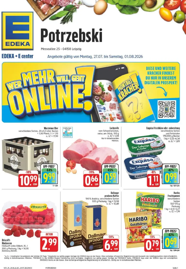 EDEKA Prospekt ab 27.07.2026