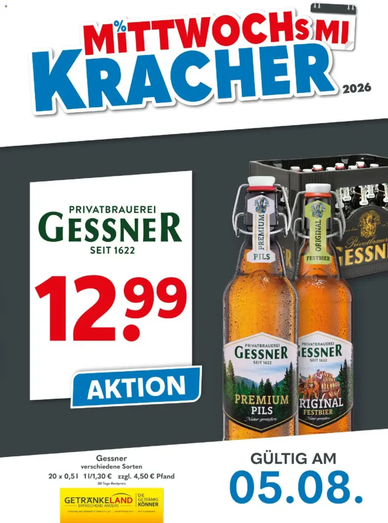 Getränkeland Prospekt ab 05.08.2026