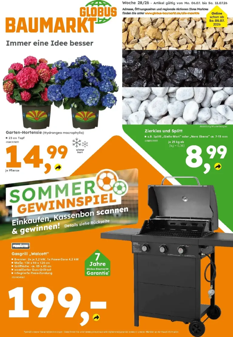 Globus Baumarkt Prospekt ab 06.07.2026